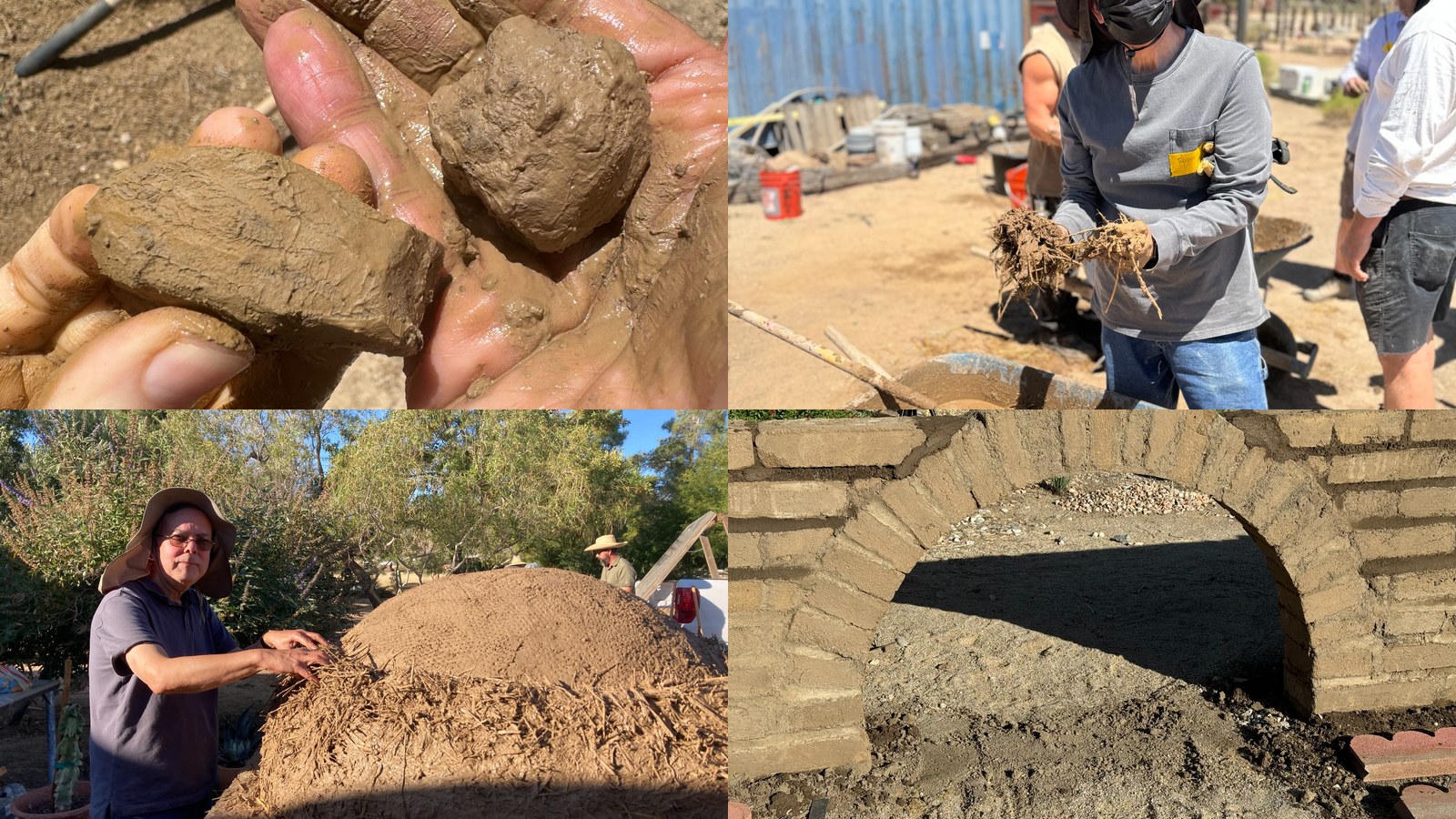 Hands-On Natural Building Workshop Hands-on natural building workshop activities, from earthen materials to a completed adobe arch